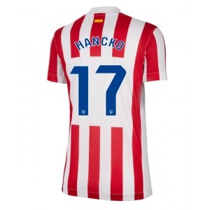 Atletico Madrid David Hancko #17 Jalkapallovaatteet Naisten Kotipaita 2025-26 Lyhythihainen